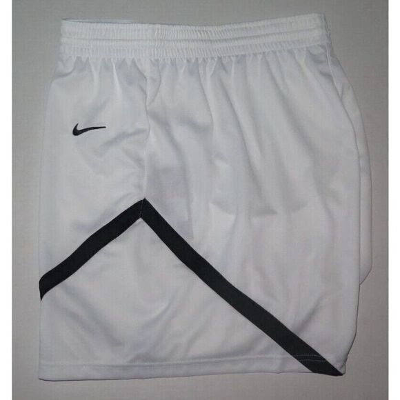 Nike CQ4357 106 Women's Plus Sz XXL White/Black Basketball Shorts - Picture 3 of 4